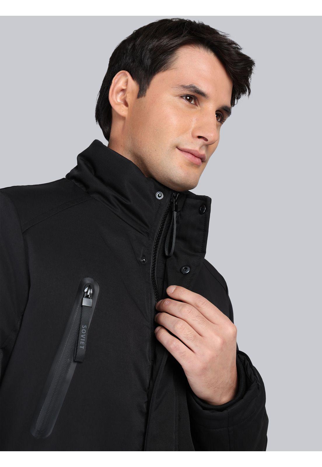 Chaqueta Acolchada Regular Fit Negro Soviet SCIG099NE-2