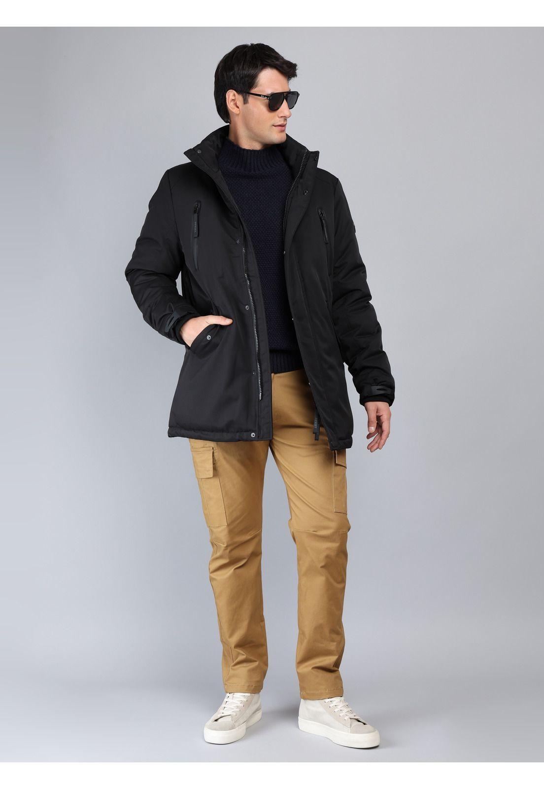 Chaqueta Acolchada Regular Fit Negro Soviet SCIG099NE-3