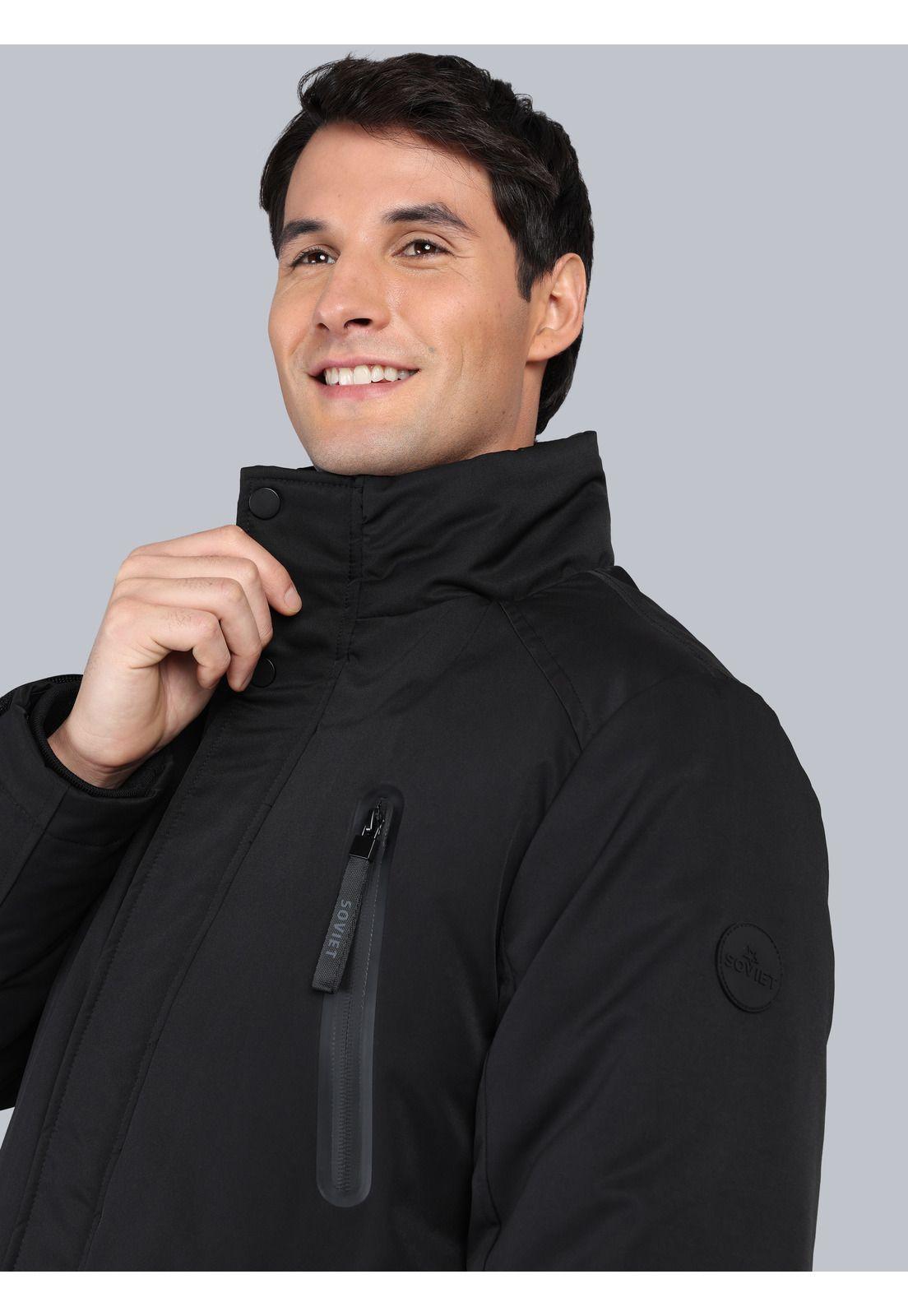 Chaqueta Acolchada Regular Fit Negro Soviet SCIG099NE-4
