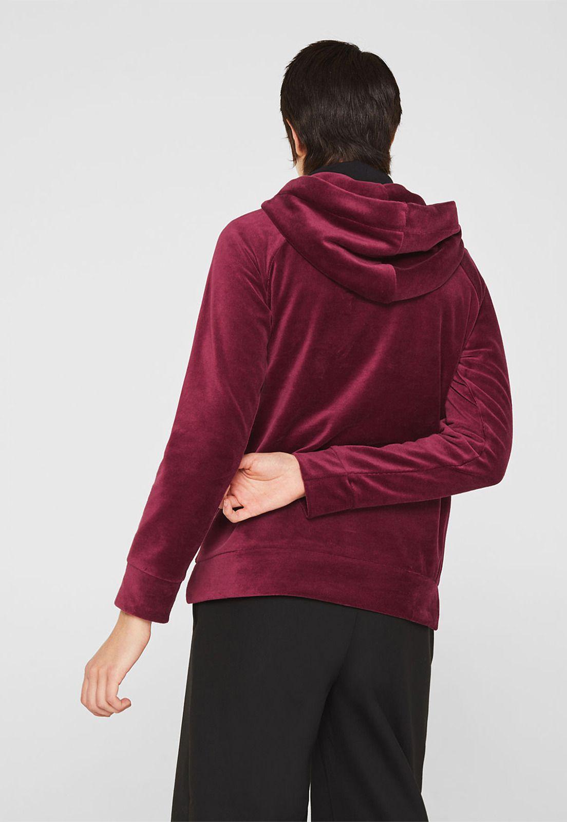Polerón Con Capucha Terciopelo Esprit-1