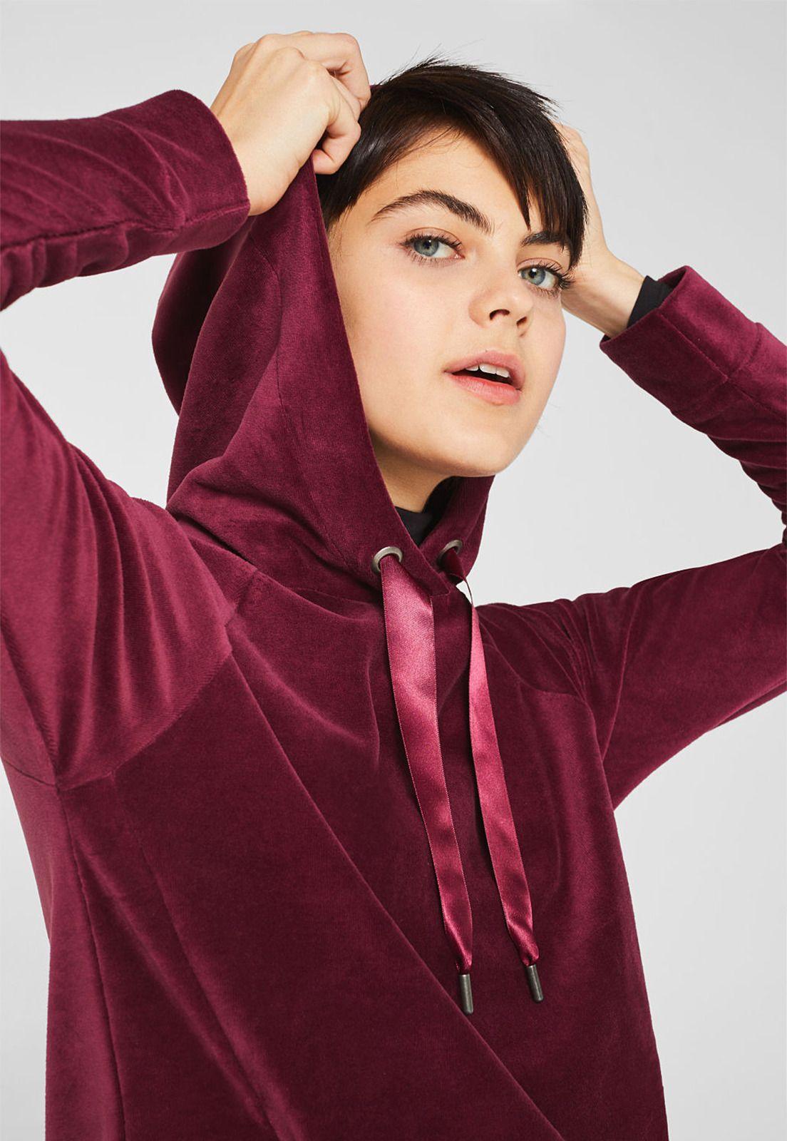 Polerón Con Capucha Terciopelo Esprit-2