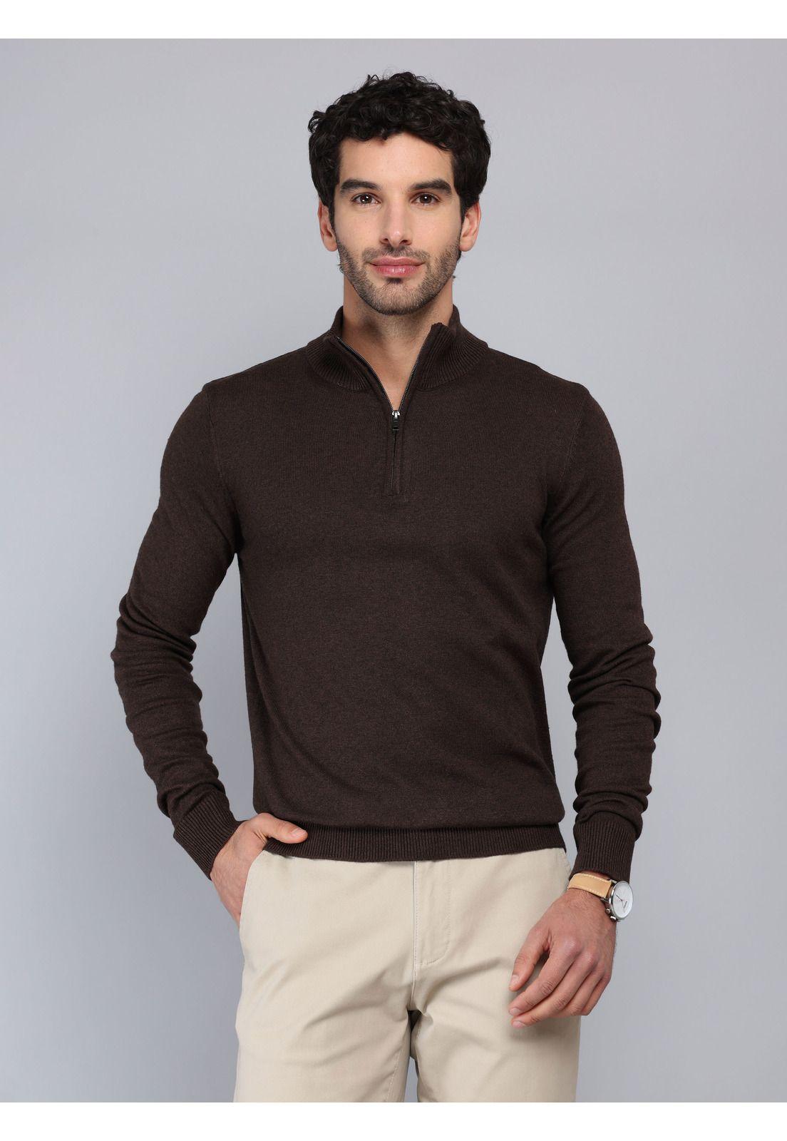 Sweater Cuello Alto Regular Fit Chocolate Piero Butti PBCII54CT-0