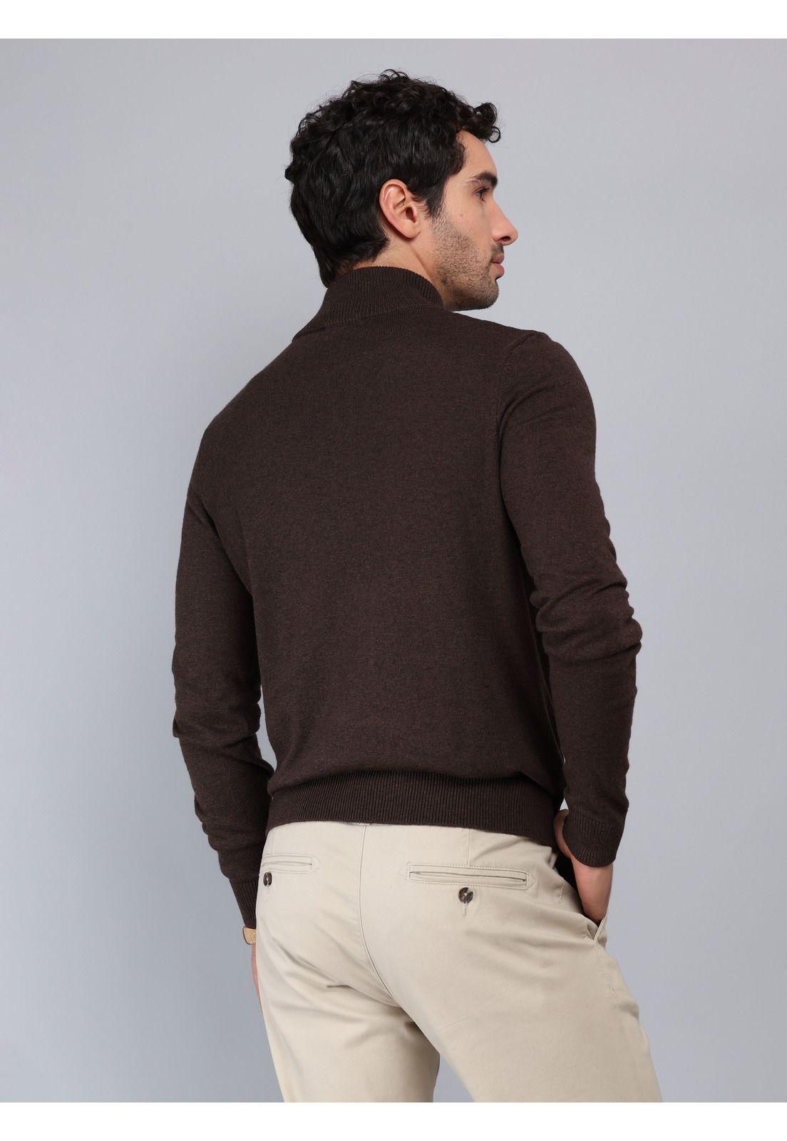 Sweater Cuello Alto Regular Fit Chocolate Piero Butti PBCII54CT-1
