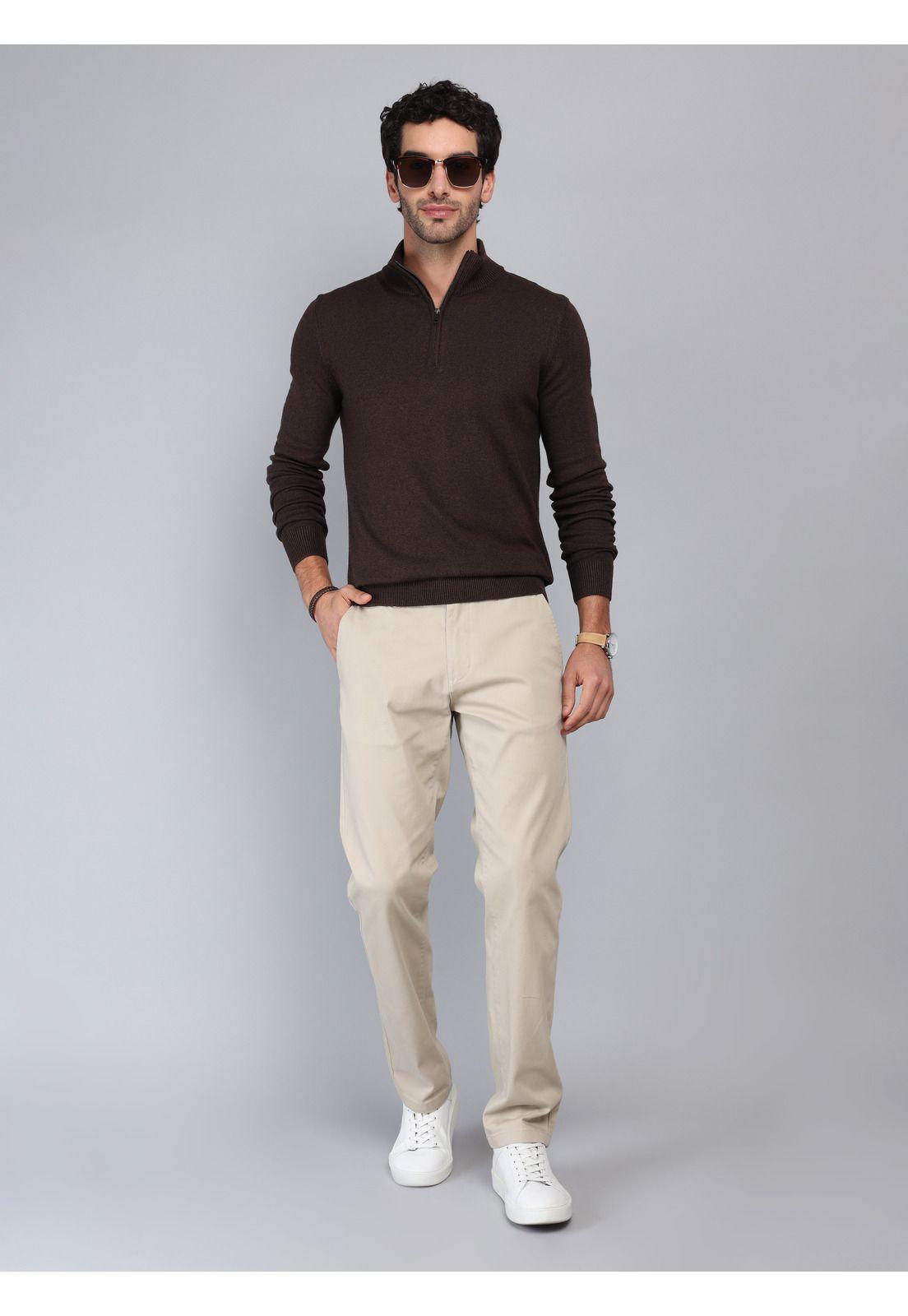 Sweater Cuello Alto Regular Fit Chocolate Piero Butti PBCII54CT-3