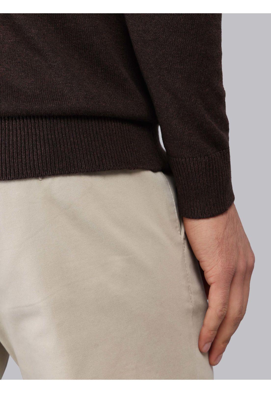 Sweater Cuello Alto Regular Fit Chocolate Piero Butti PBCII54CT-4