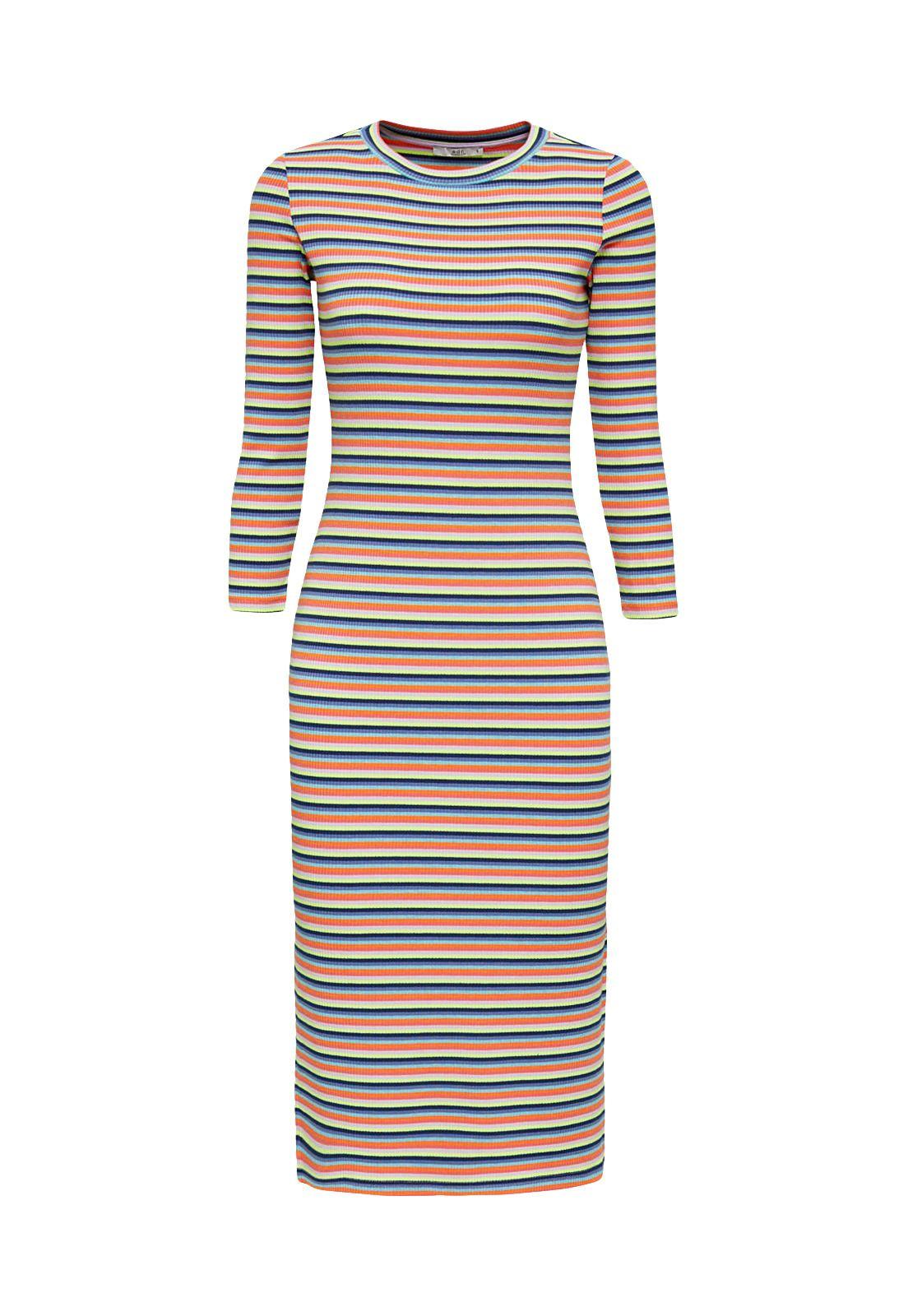 Vestido rayas multicolor-7