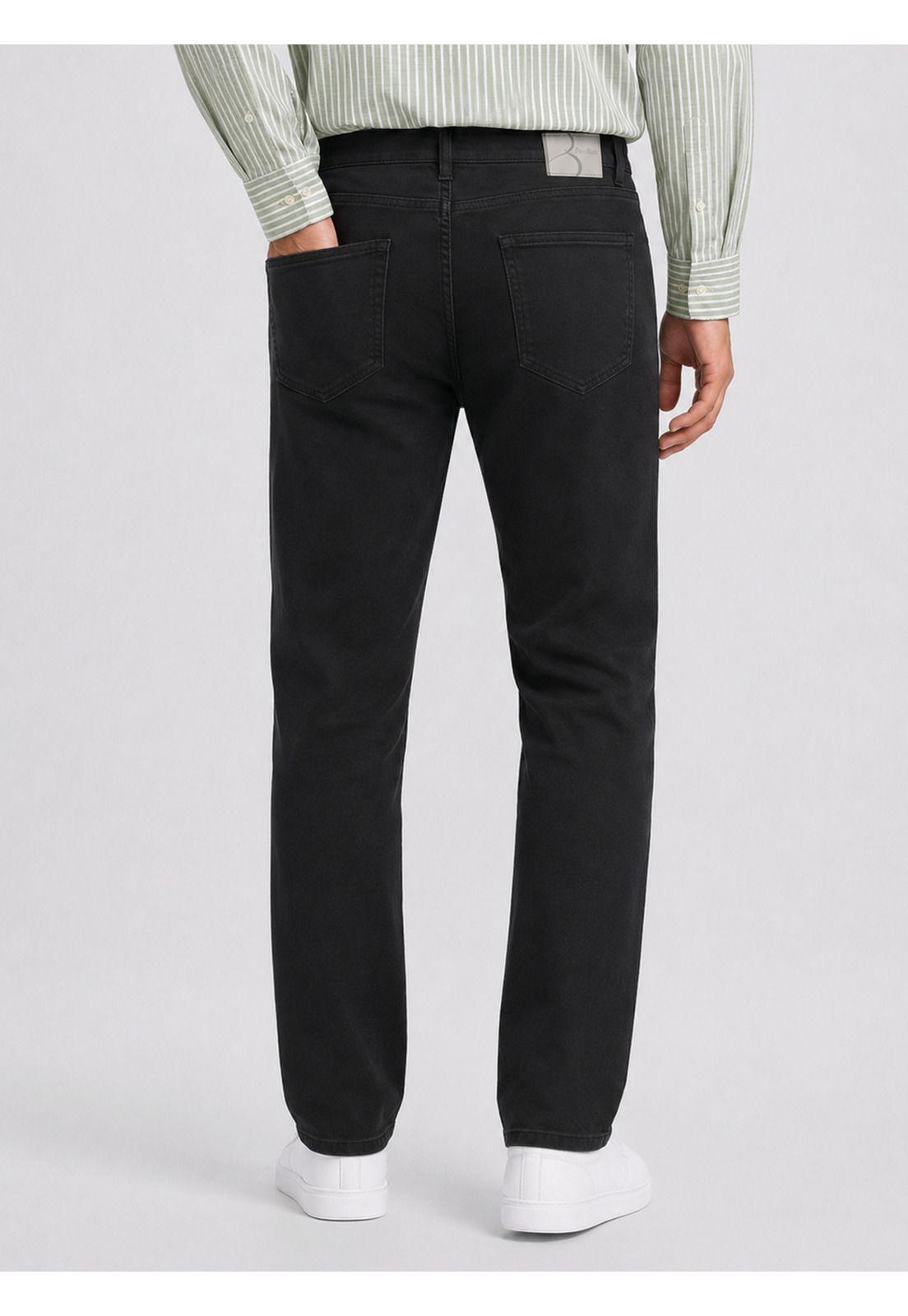 Pantalón Stone Wash Regular Fit Negro Piero Butti PBDVB05NE-1