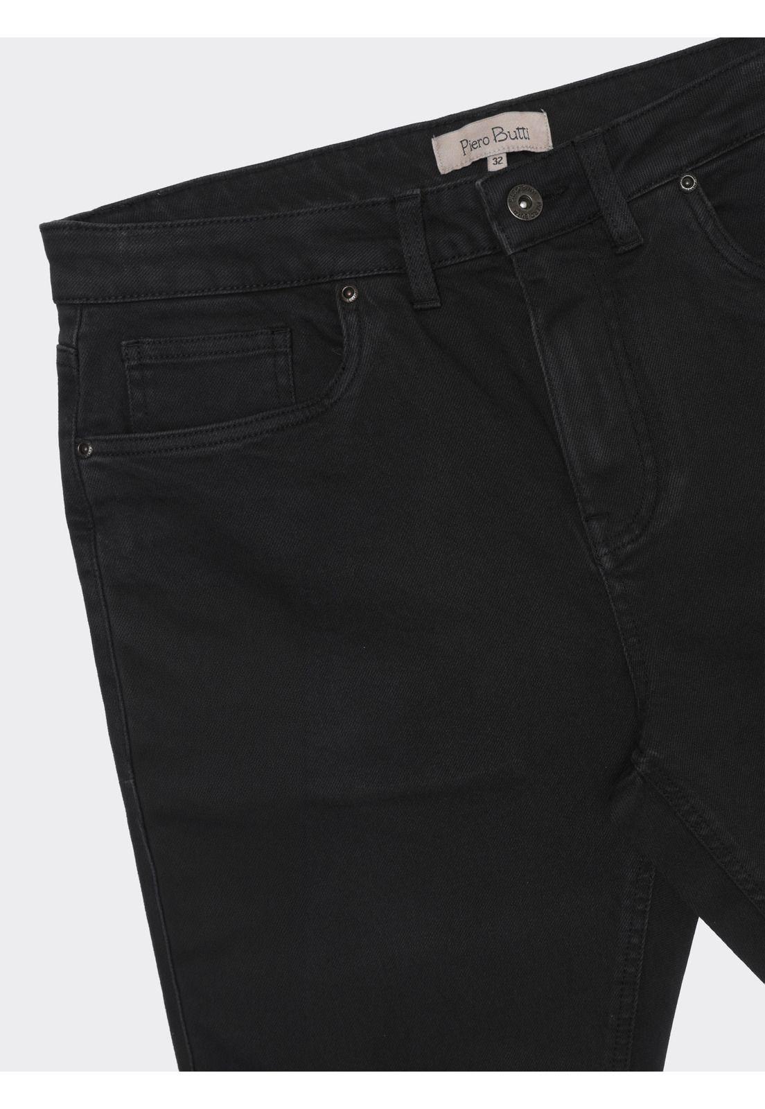 Pantalón Stone Wash Regular Fit Negro Piero Butti PBDVB05NE-4