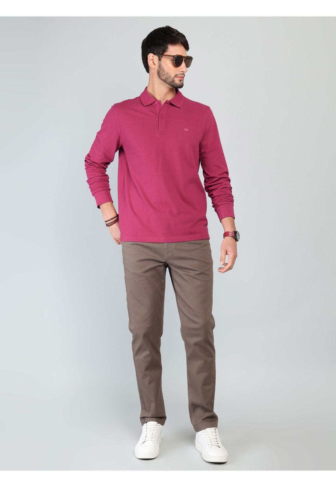 Polera Pique Regular Fit Guinda Arrow PO33020GU-3