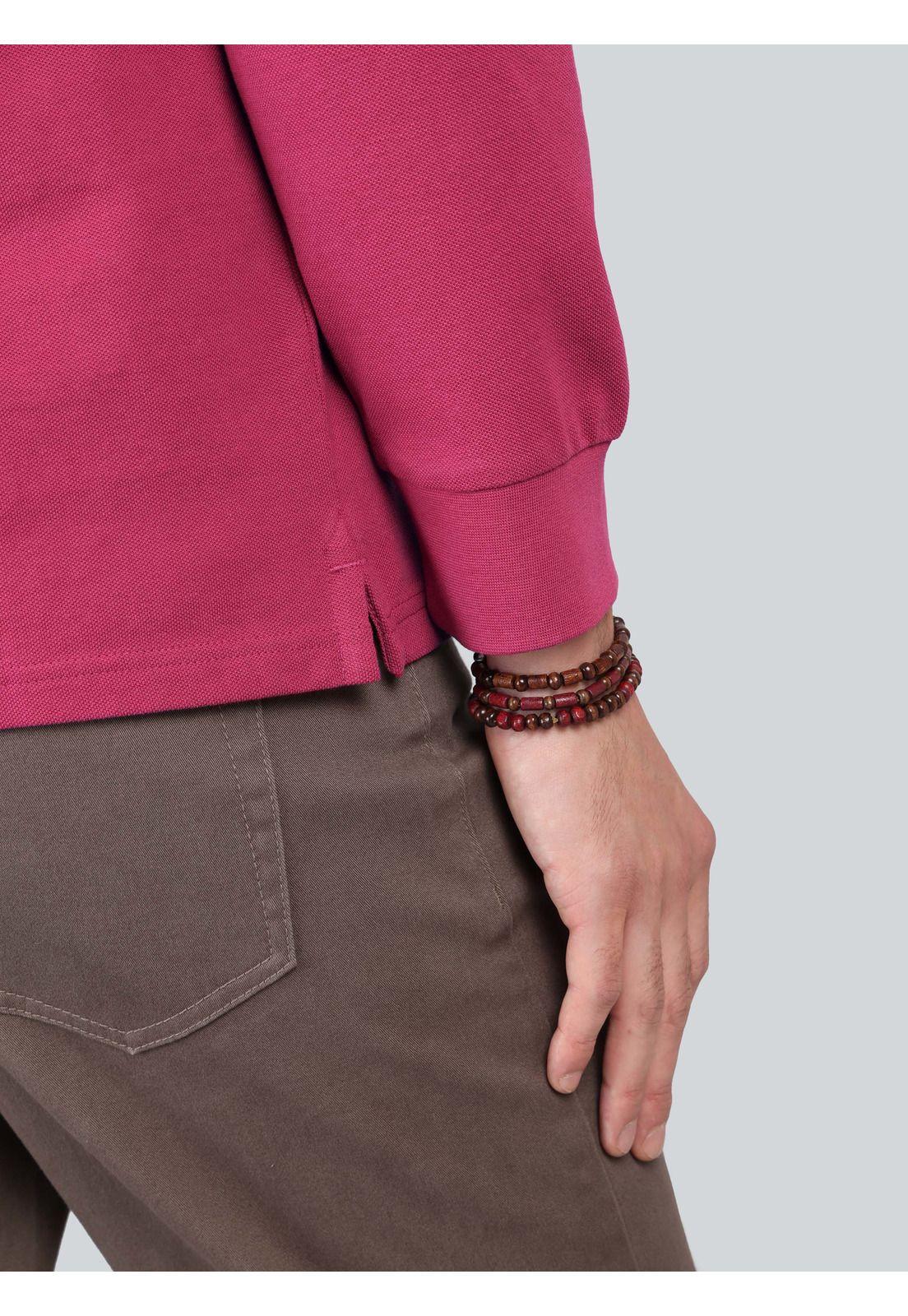 Polera Pique Regular Fit Guinda Arrow PO33020GU-4