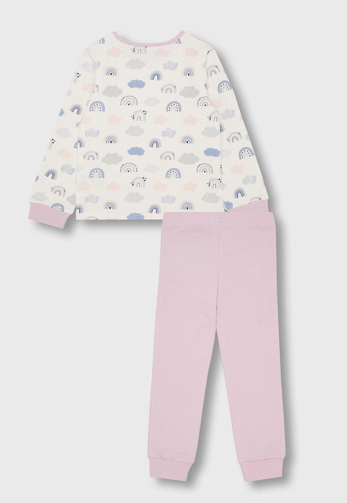 Pijama Manga Larga Niña Osito OPJA693RD-1