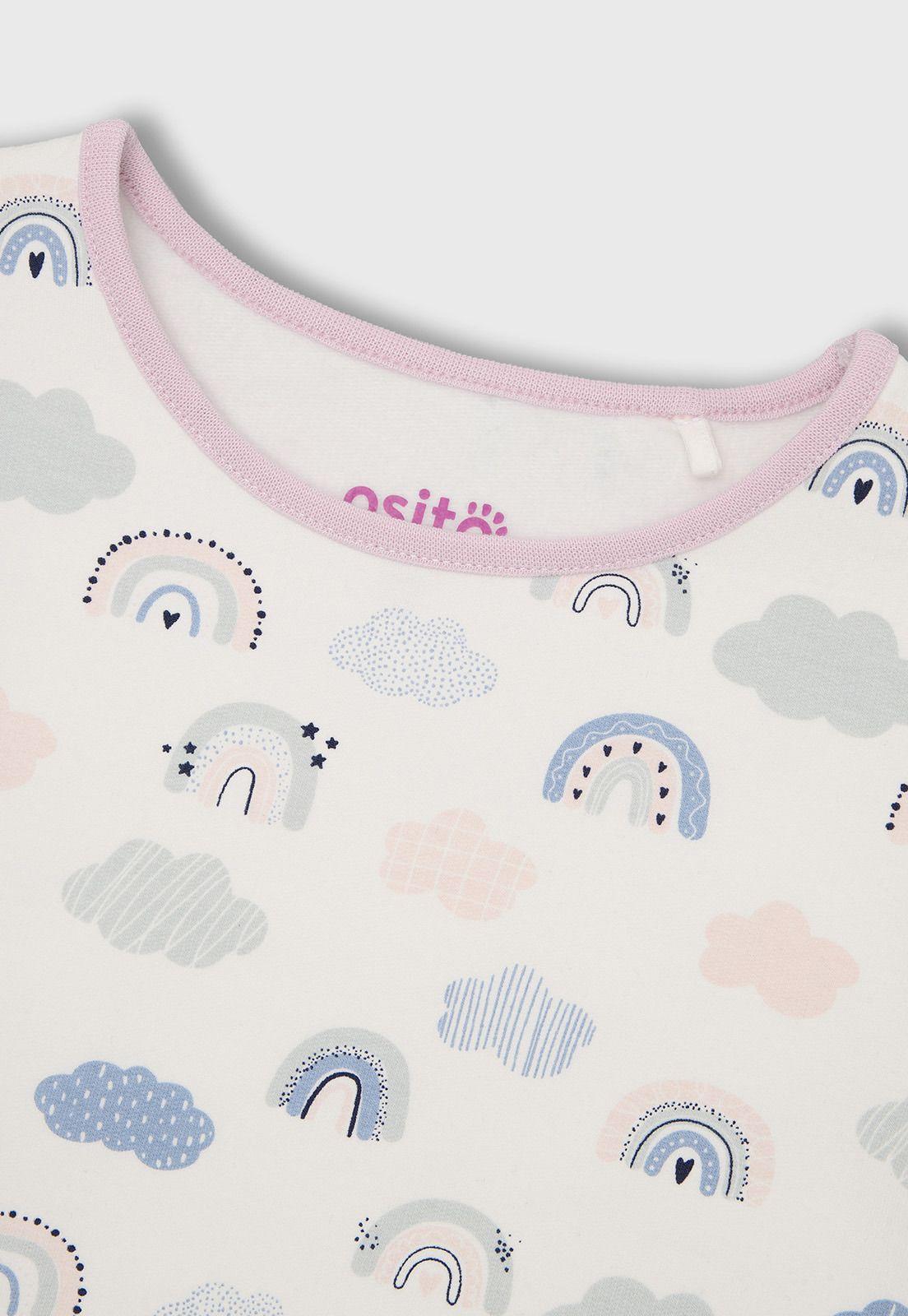 Pijama Manga Larga Niña Osito OPJA693RD-2