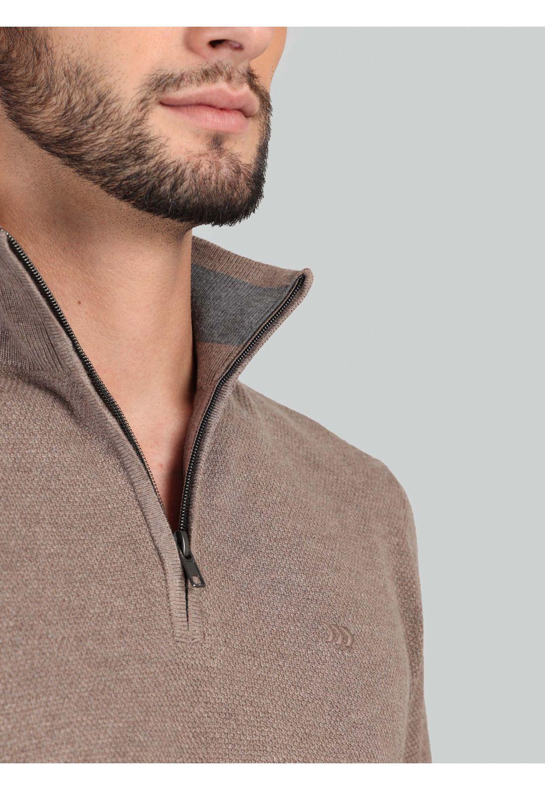 Sweater Cuello Alto Regular Fit Café Arrow SW33007CA-2