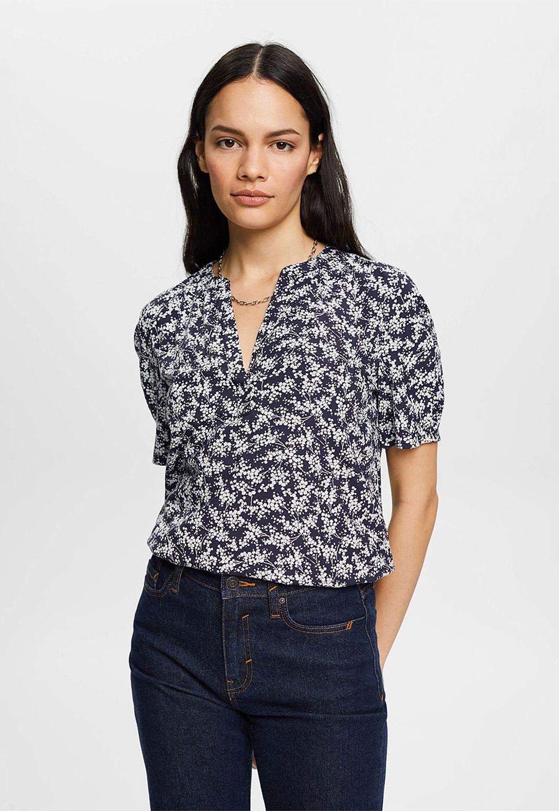 Blusa Cuello en V Mujer Esprit 993EE1F311-0