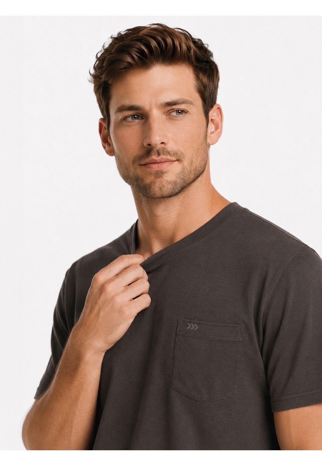 Polera Algodón Lisa Regular Fit Café Arrow PO34031CA-2