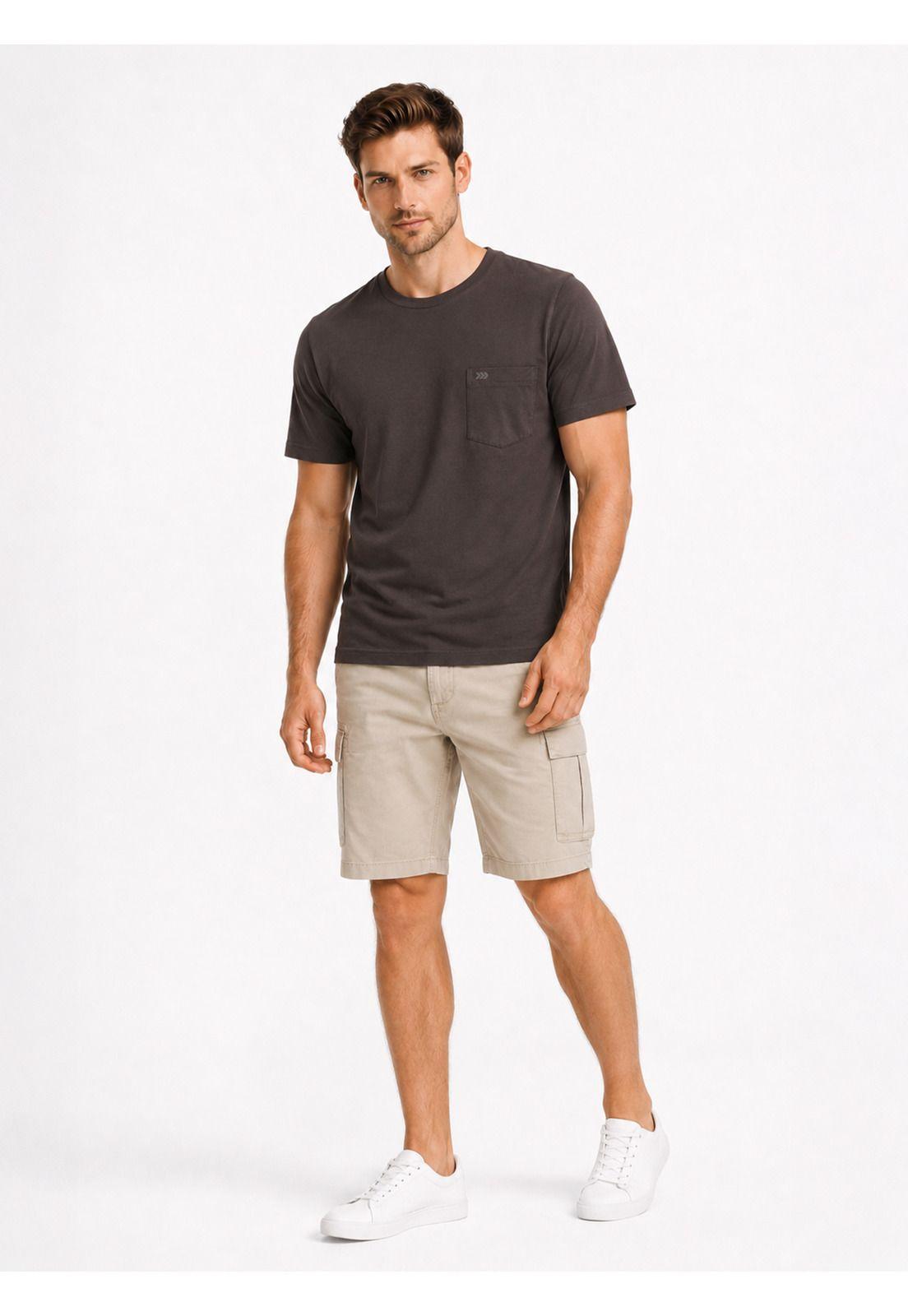 Polera Algodón Lisa Regular Fit Café Arrow PO34031CA-3