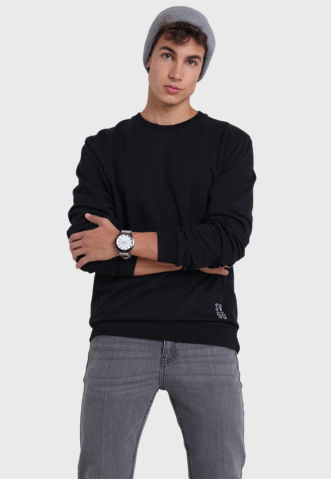 Poleron Cuello Redondo Hombre Soviet SPL2710NE-0