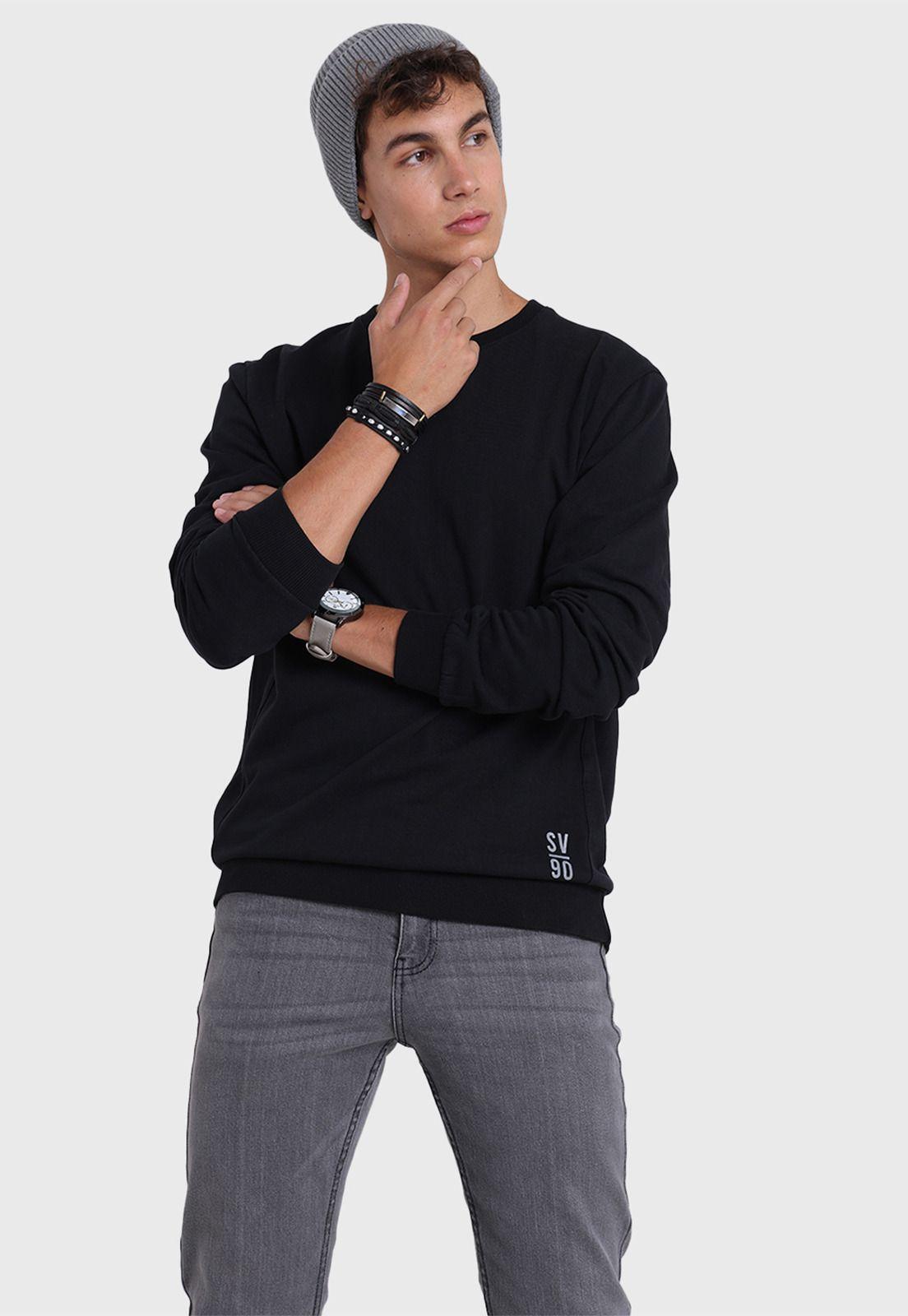 Poleron Cuello Redondo Hombre Soviet SPL2710NE-1