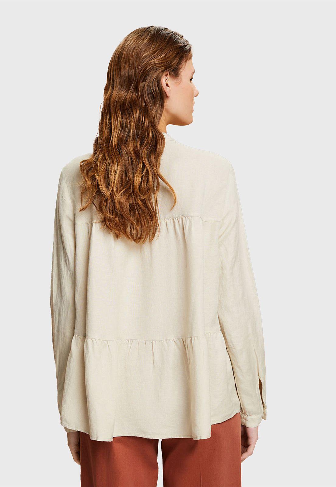Blusa Camisera De Lino Mujer Esprit 033EE1F303-1