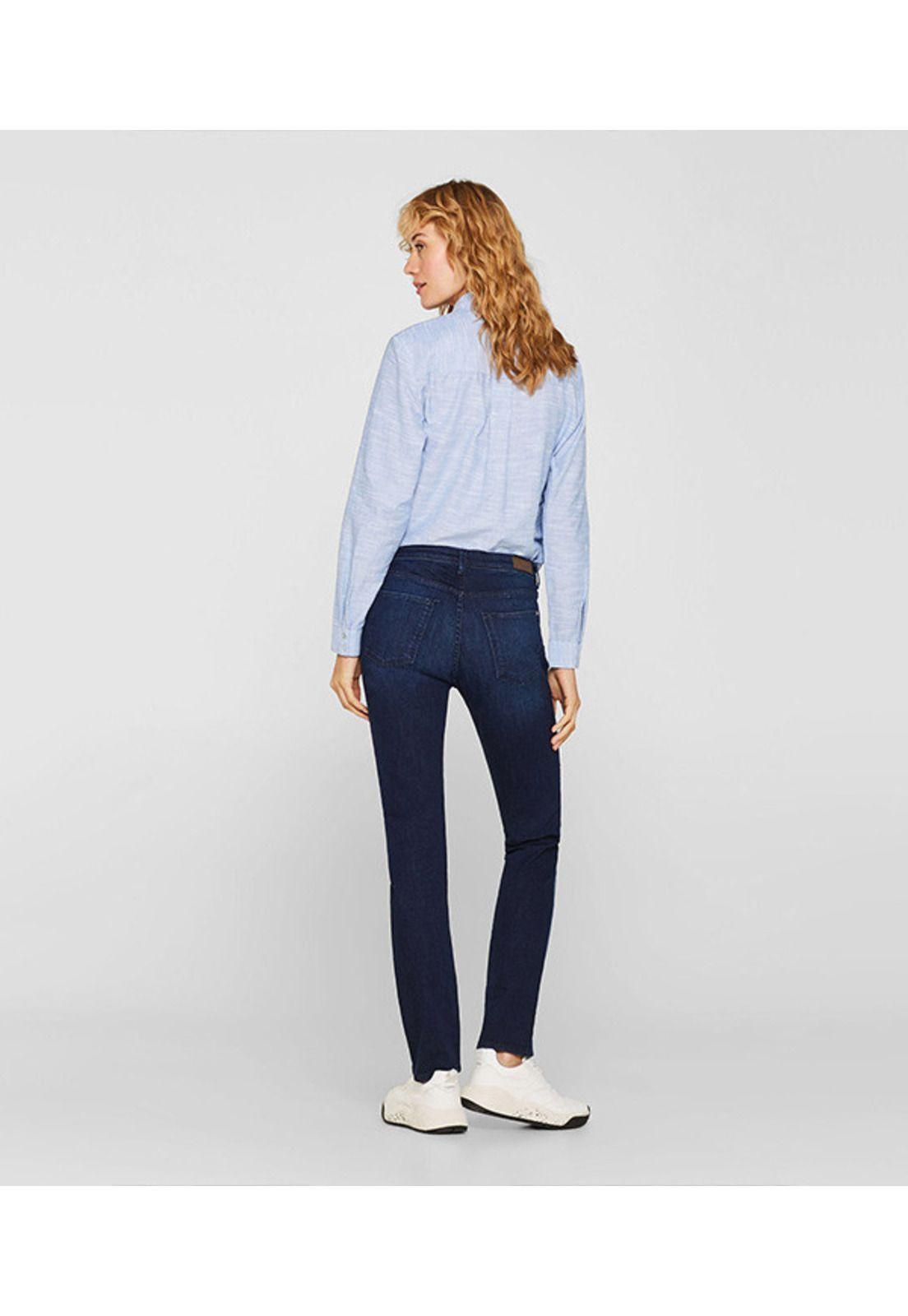 Jeans elásticos con rayas de cintas-2