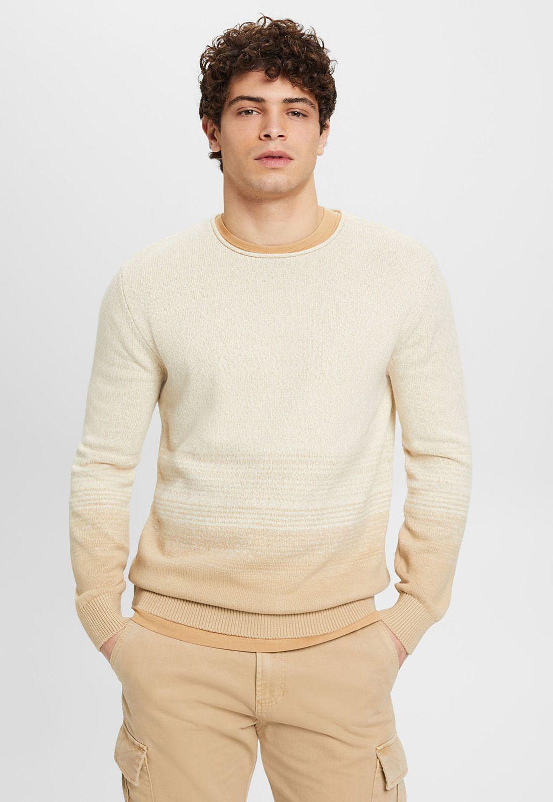 Sweater Con Efecto Degradado Hombre Esprit Azul marino-0