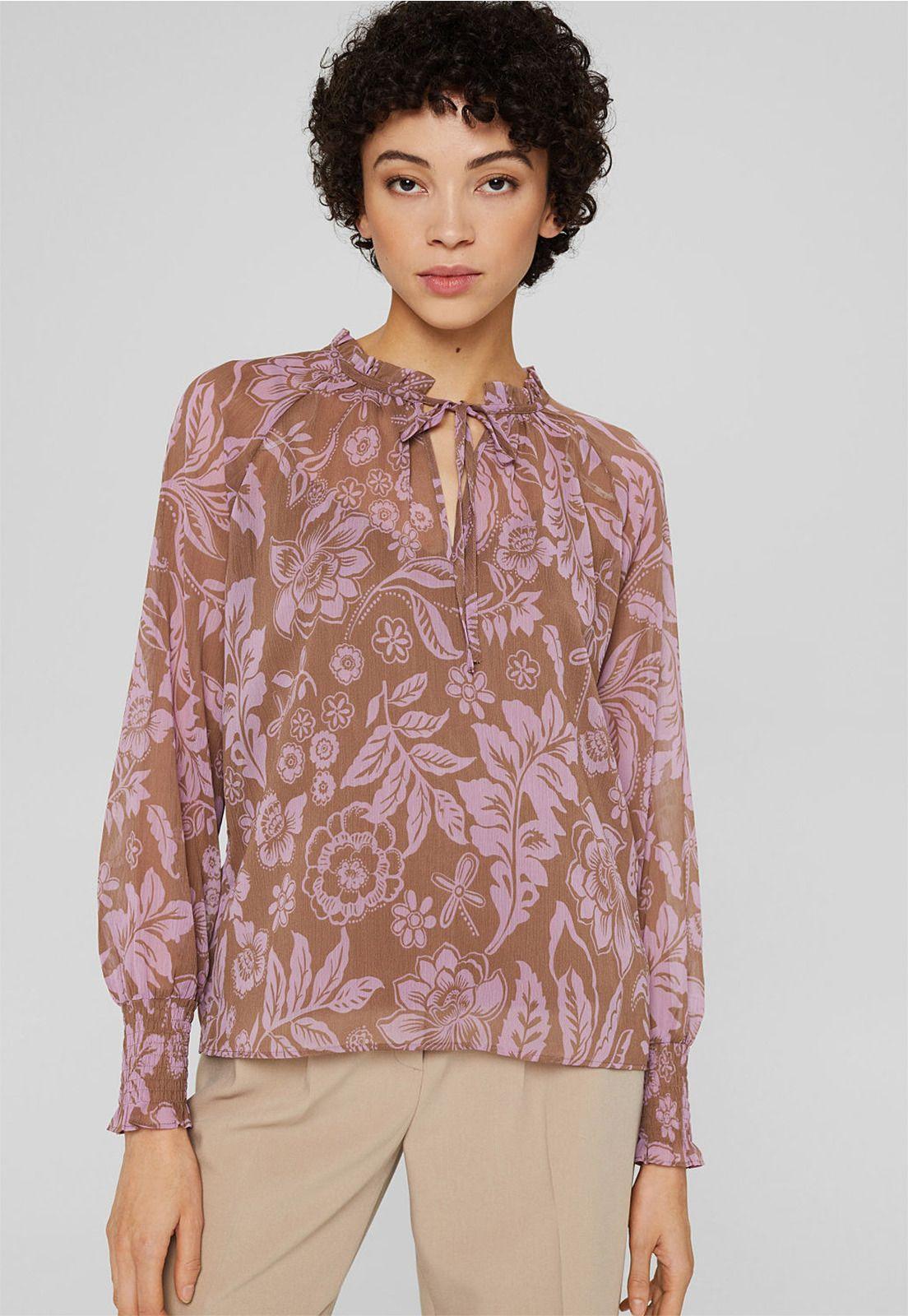 Blusa Manga Larga Estampada Esprit-0