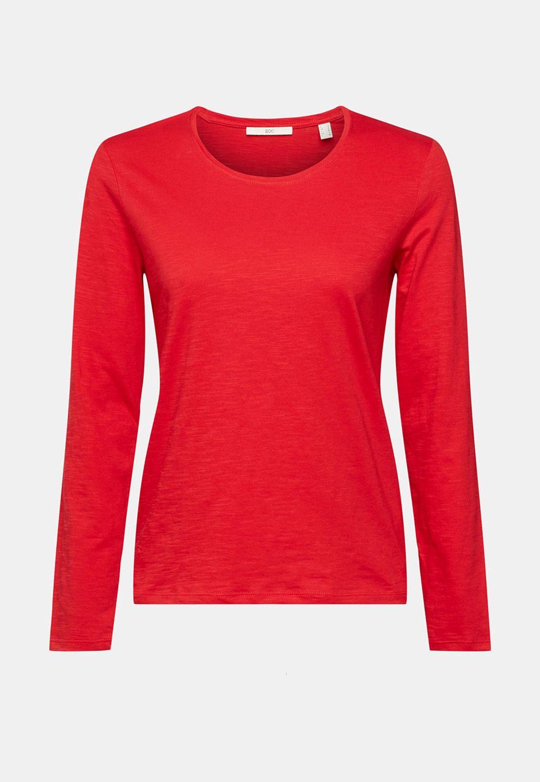 Polera De Algodón Manga Larga Mujer Esprit-3