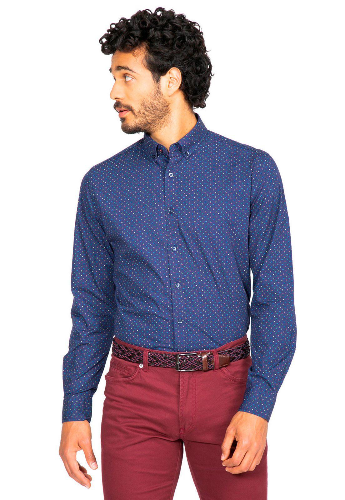 Camisa Sport Azul-0