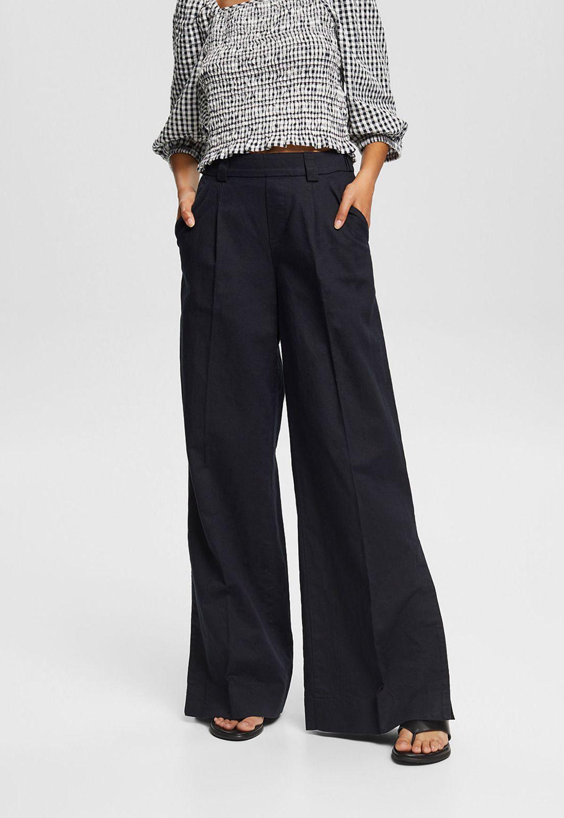 Pantalón Ancho Mujer Esprit-0