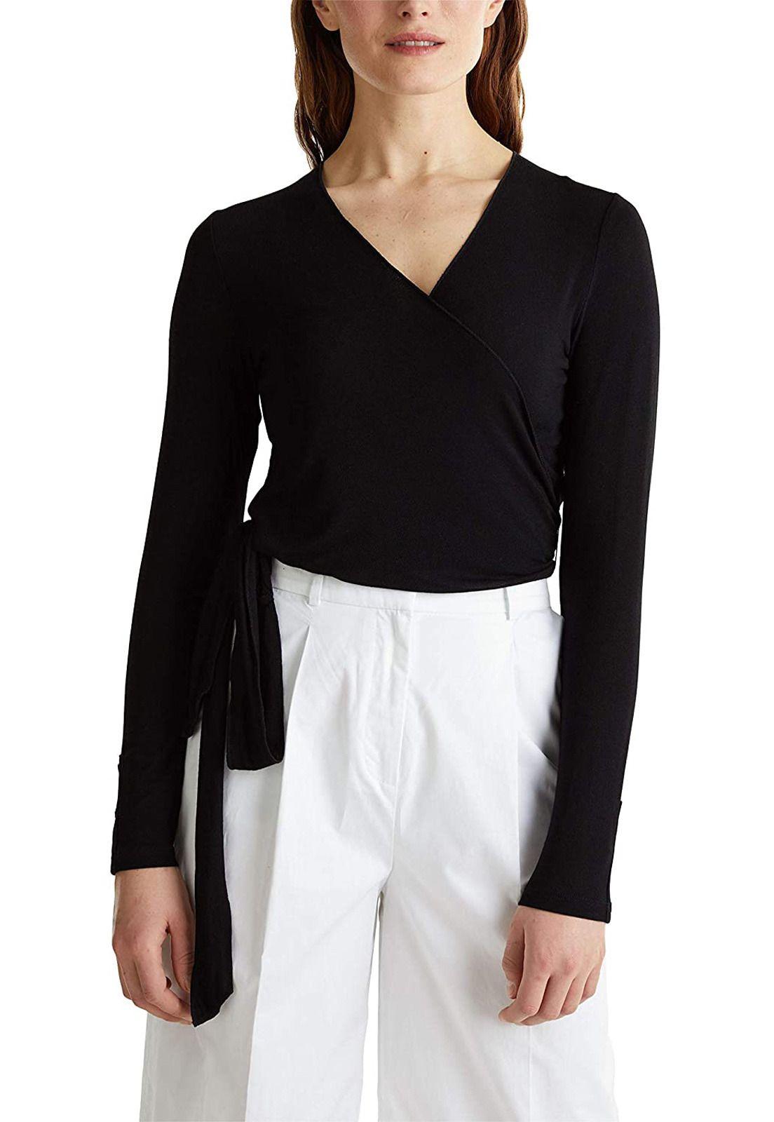 Chaqueta ligera efecto cruzado-0