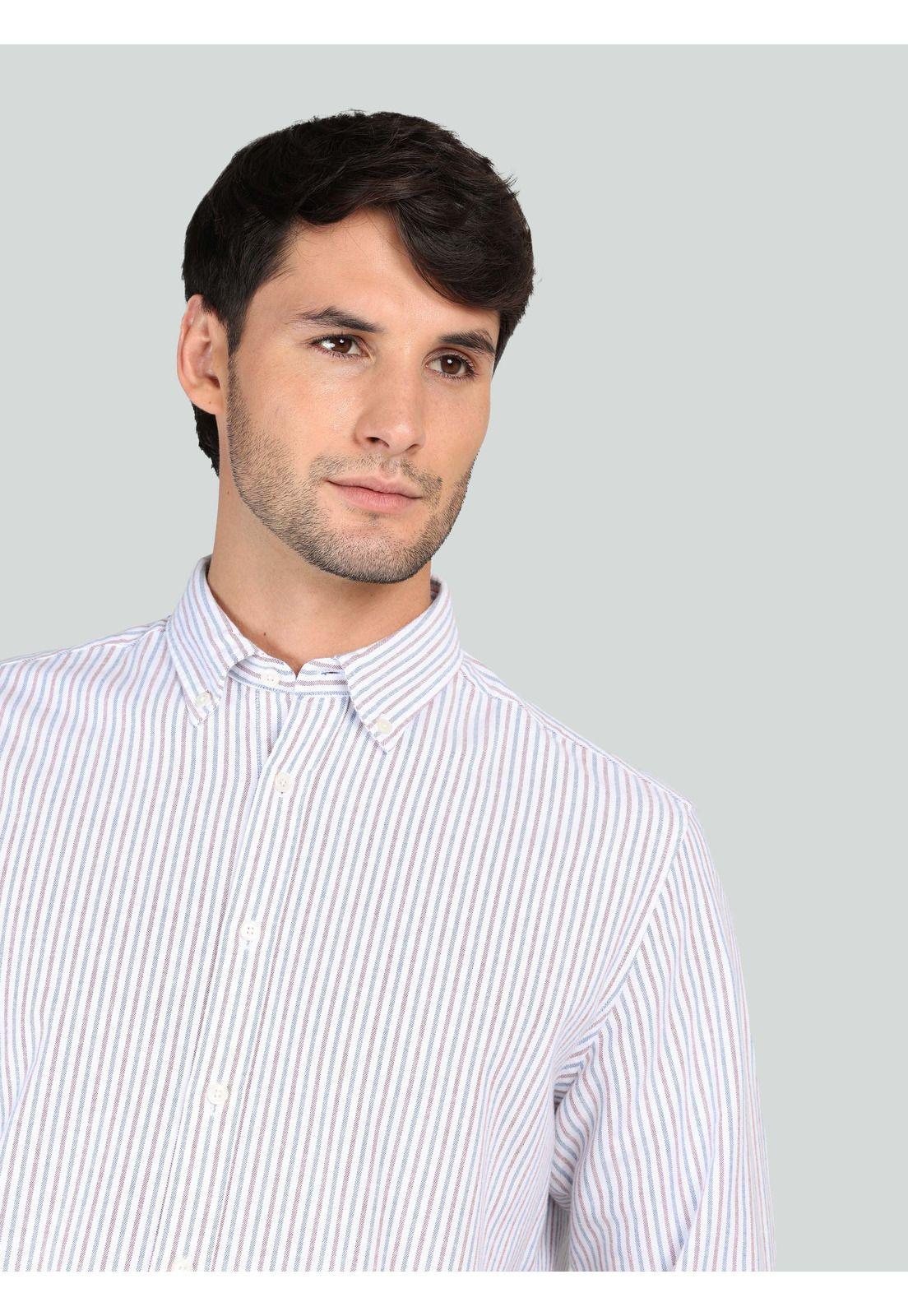 Camisa Oxford Spandex Regular fit Rojo Arrow CM33002RO-2