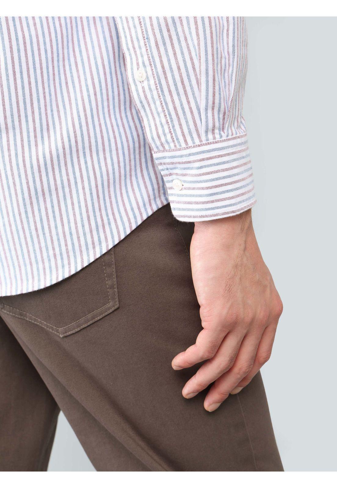 Camisa Oxford Spandex Regular fit Rojo Arrow CM33002RO-5