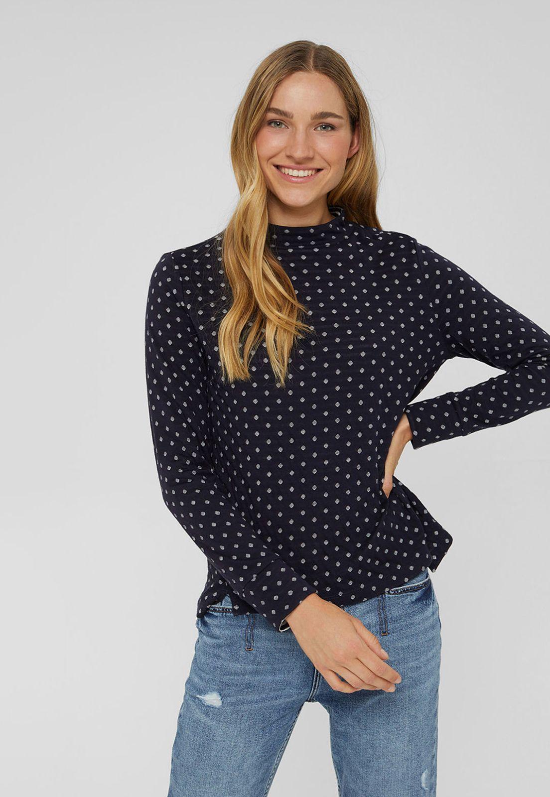 Polera Mujer Manga Larga Estampada Esprit-0