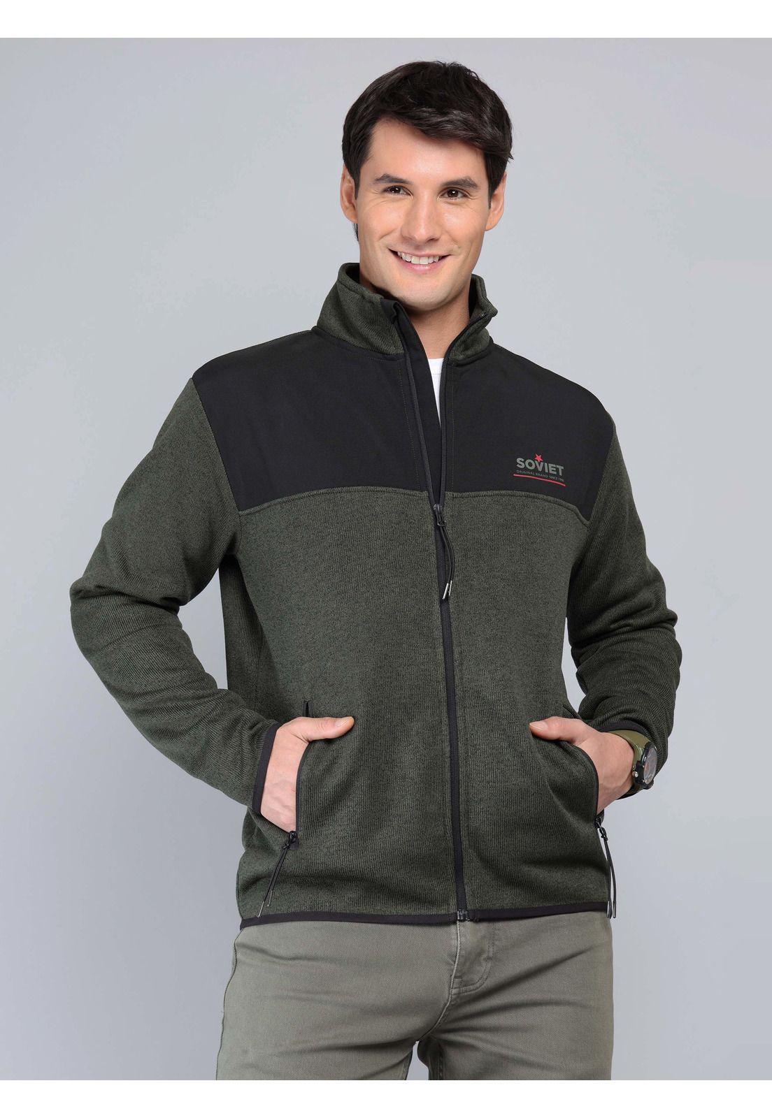 Polerón Cuello Alto Regular Fit Verde Soviet SCIJ092VE-0