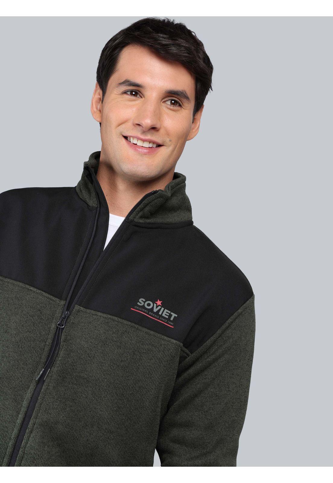 Polerón Cuello Alto Regular Fit Verde Soviet SCIJ092VE-2