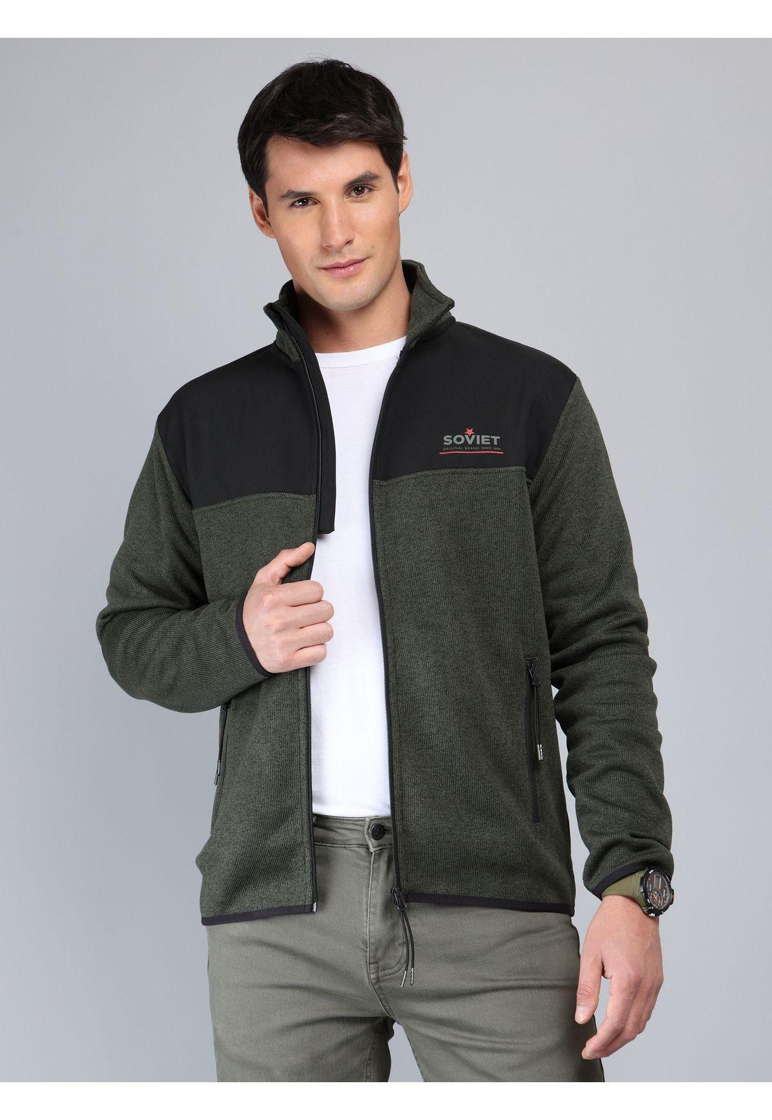 Polerón Cuello Alto Regular Fit Verde Soviet SCIJ092VE-5