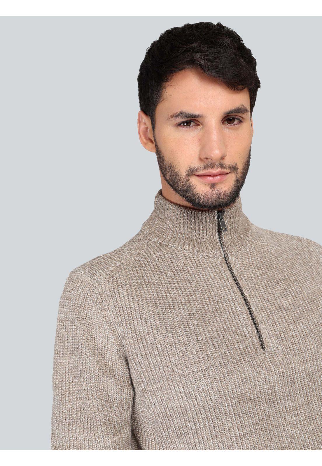 Sweater Texturado Regular Fit Beige Arrow SW33011BE-2