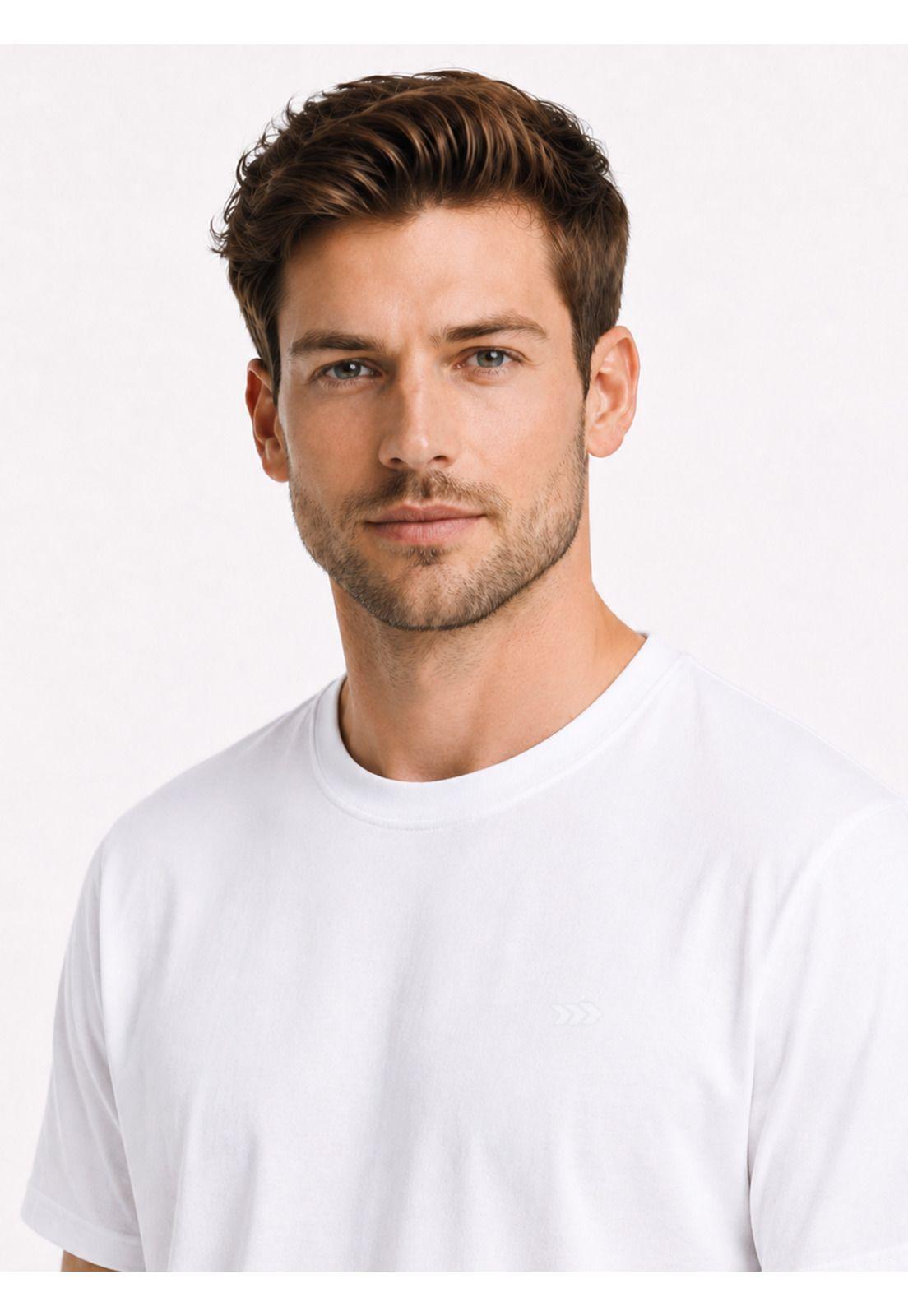 Polera Algodón-Modal Lisa Regular Fit Blanco Arrow PO34042BL-2
