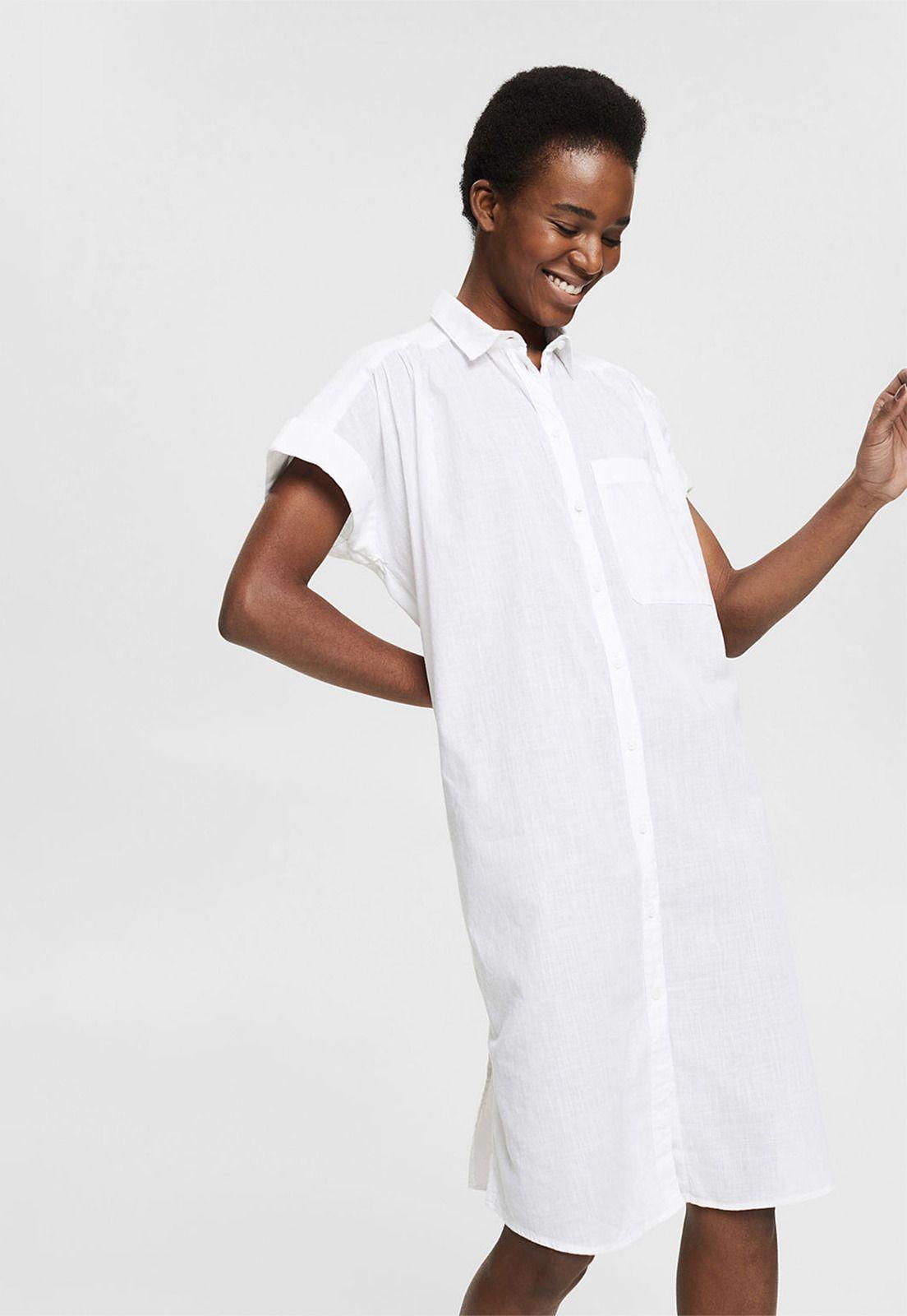 Vestido Camisero Midi Ligero Esprit-0
