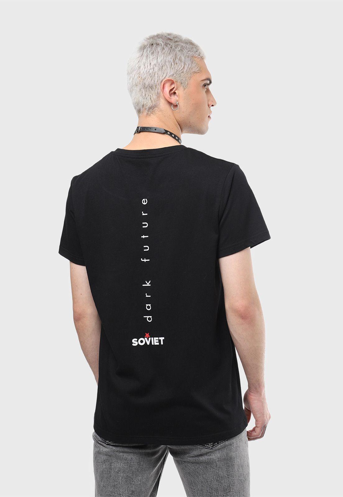 Polera Manga Corta Negro Soviet SVPO247NE-1