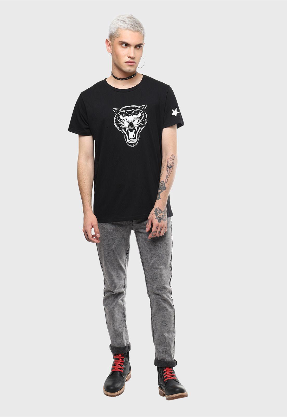 Polera Manga Corta Negro Soviet SVPO247NE-3
