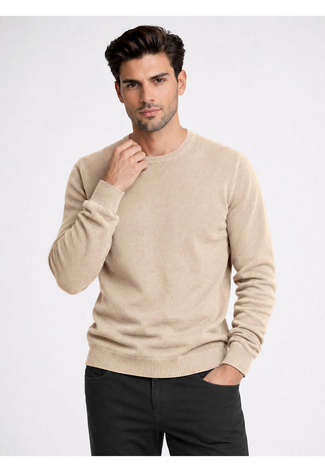 Sweater Stone Wash Regular Fit Café Piero Butti PBDVI24CA-3