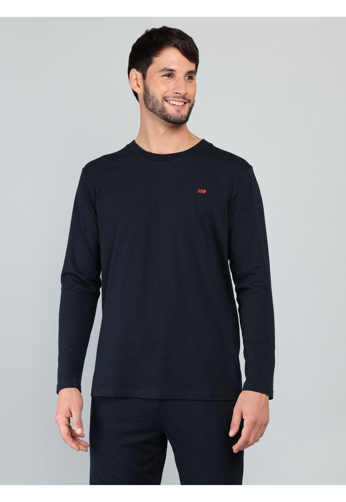 Pijama Largo Regular Fit Azul Arrow P1I3305AZ-2