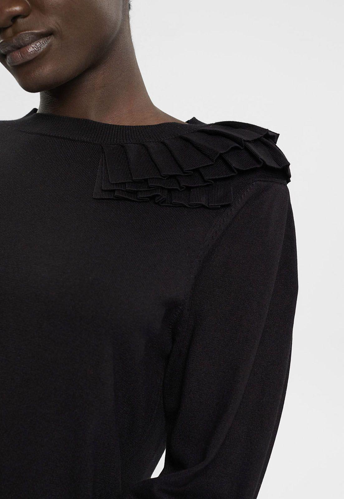 Sweater Con Tejido Fruncido Mujer Esprit-2