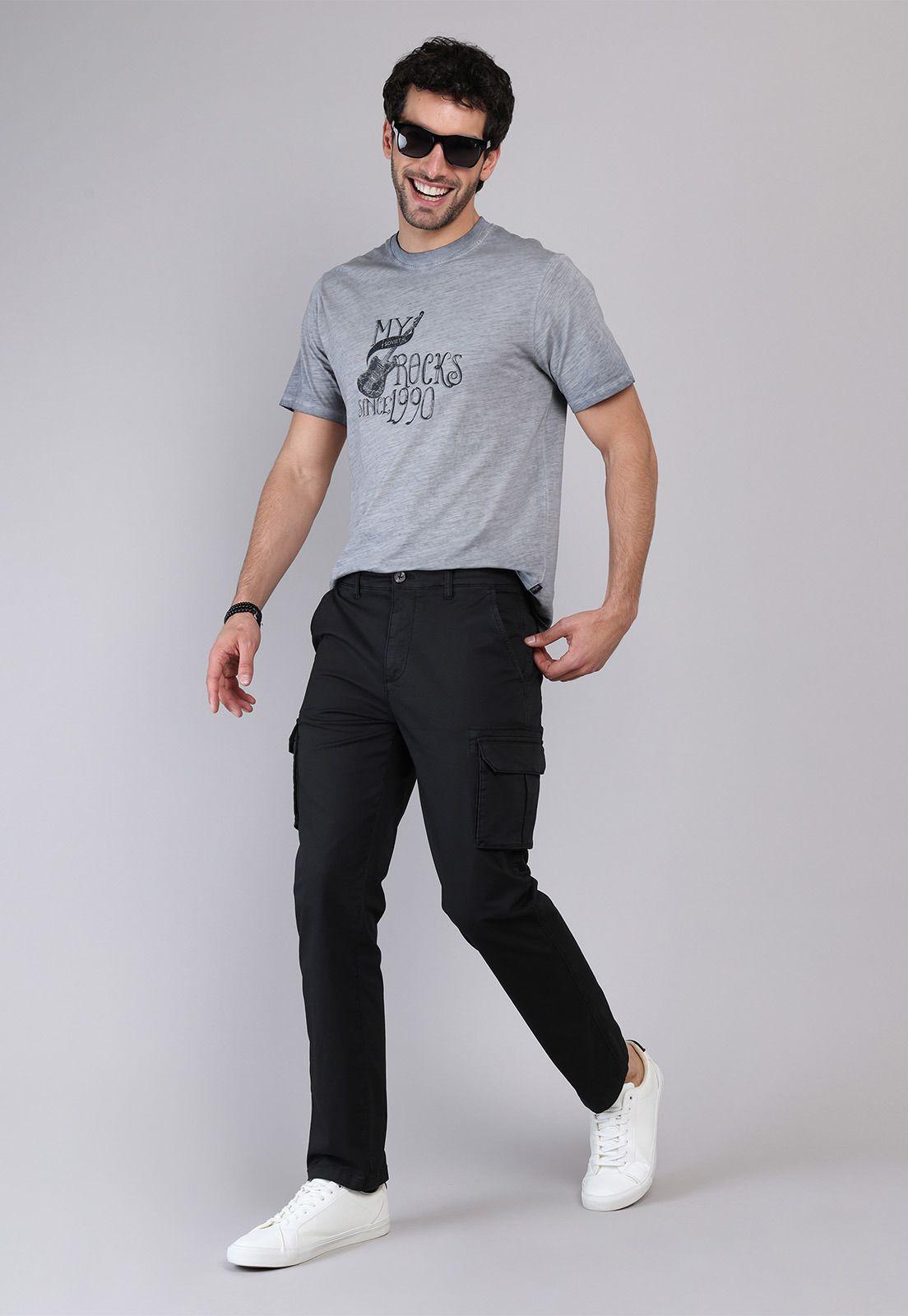 Pantalon Cargo Spandex Stone Wash Soviet SCVB002NE-3