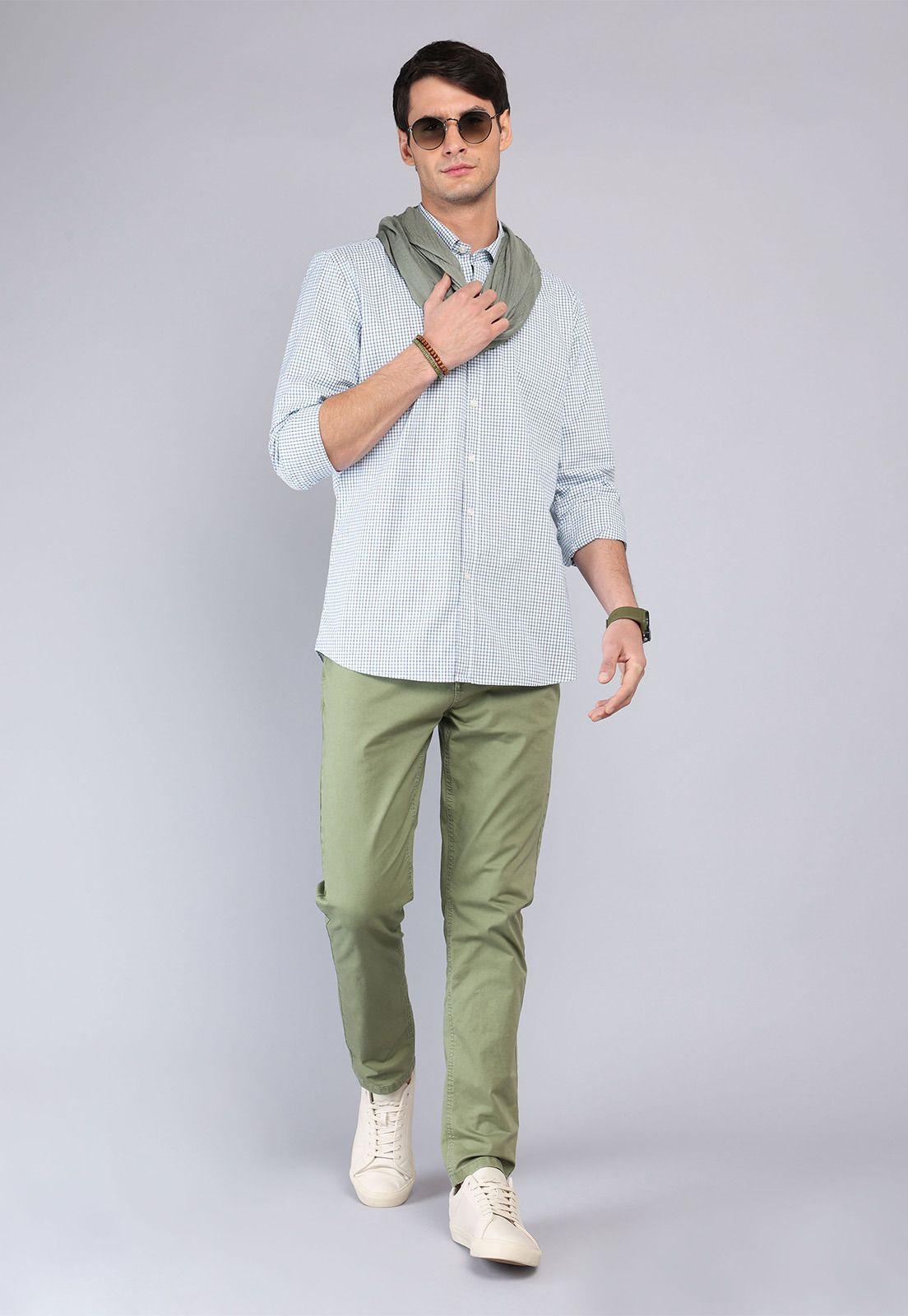 Camisa Oxford Manga Larga Arrow CM32034VE-3