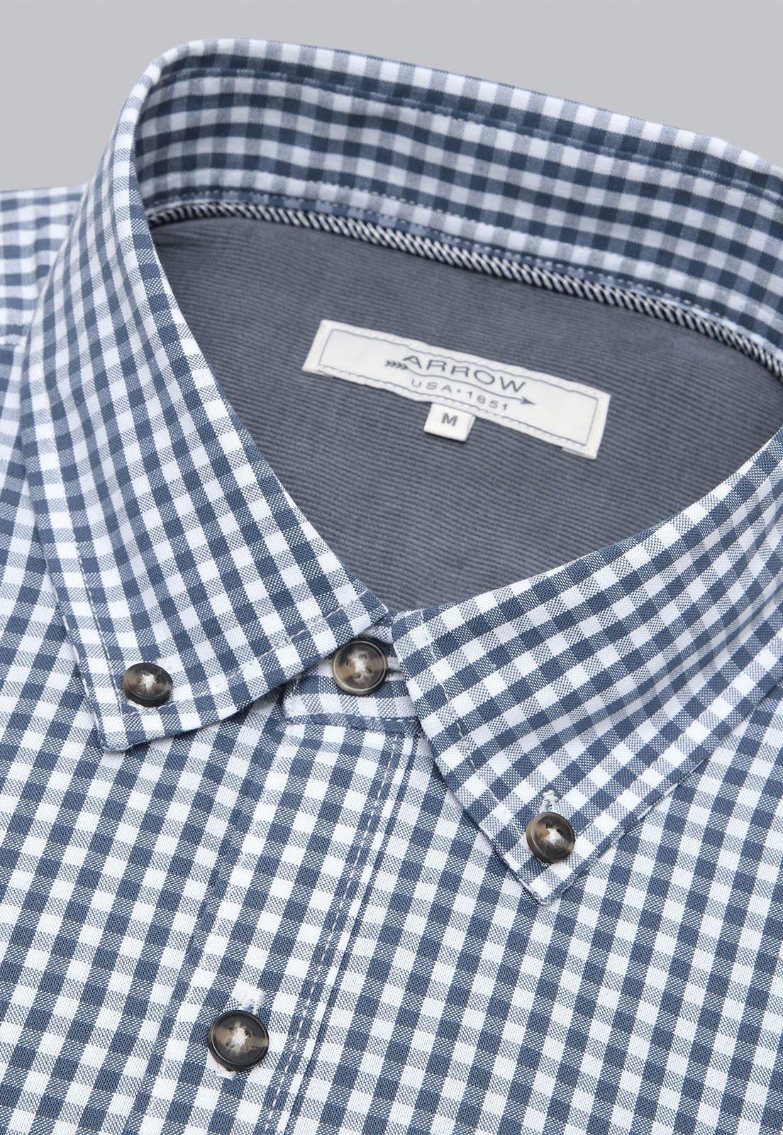 Camisa Cuadros Manga Larga Arrow CM31044AZ-4