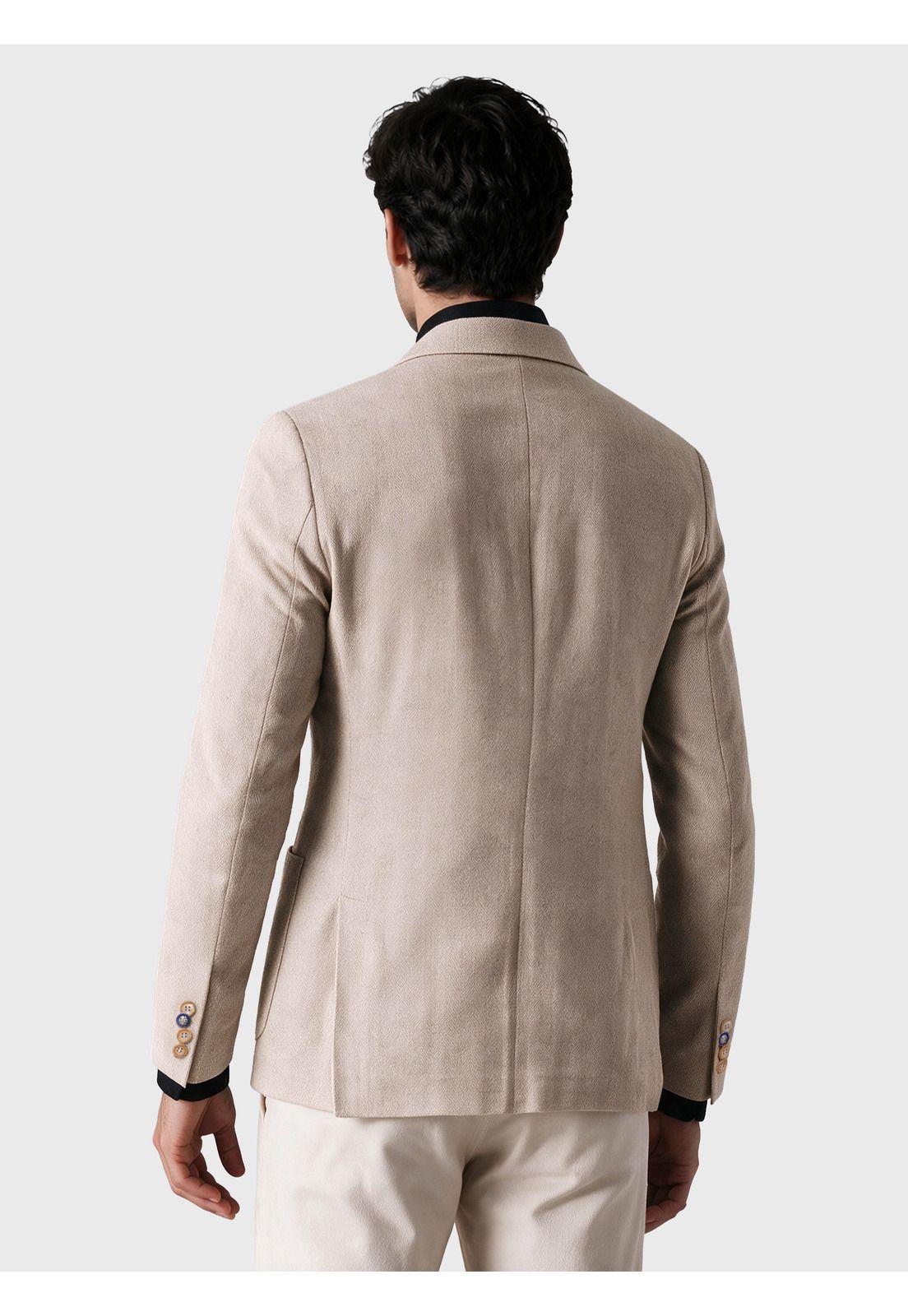 Blazer Lino-Algodón Tailored Fit Café Arrow BZI3420CA-1