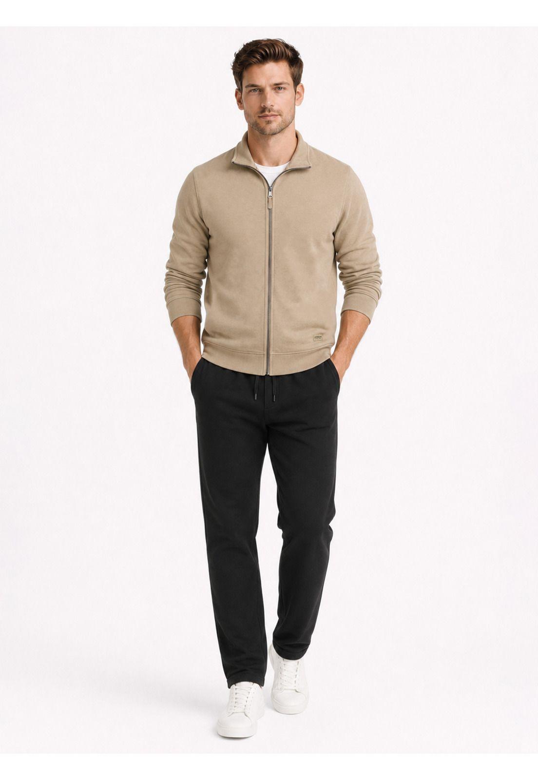 Polerón Stone Wash Regular Fit Café Arrow PL34001CA-3