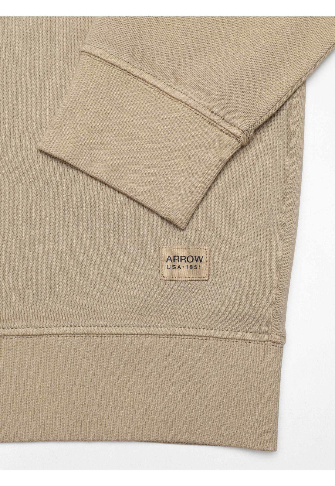 Polerón Stone Wash Regular Fit Café Arrow PL34001CA-4